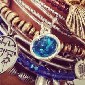 Alex and Ani 2 bracelets crystal beaded